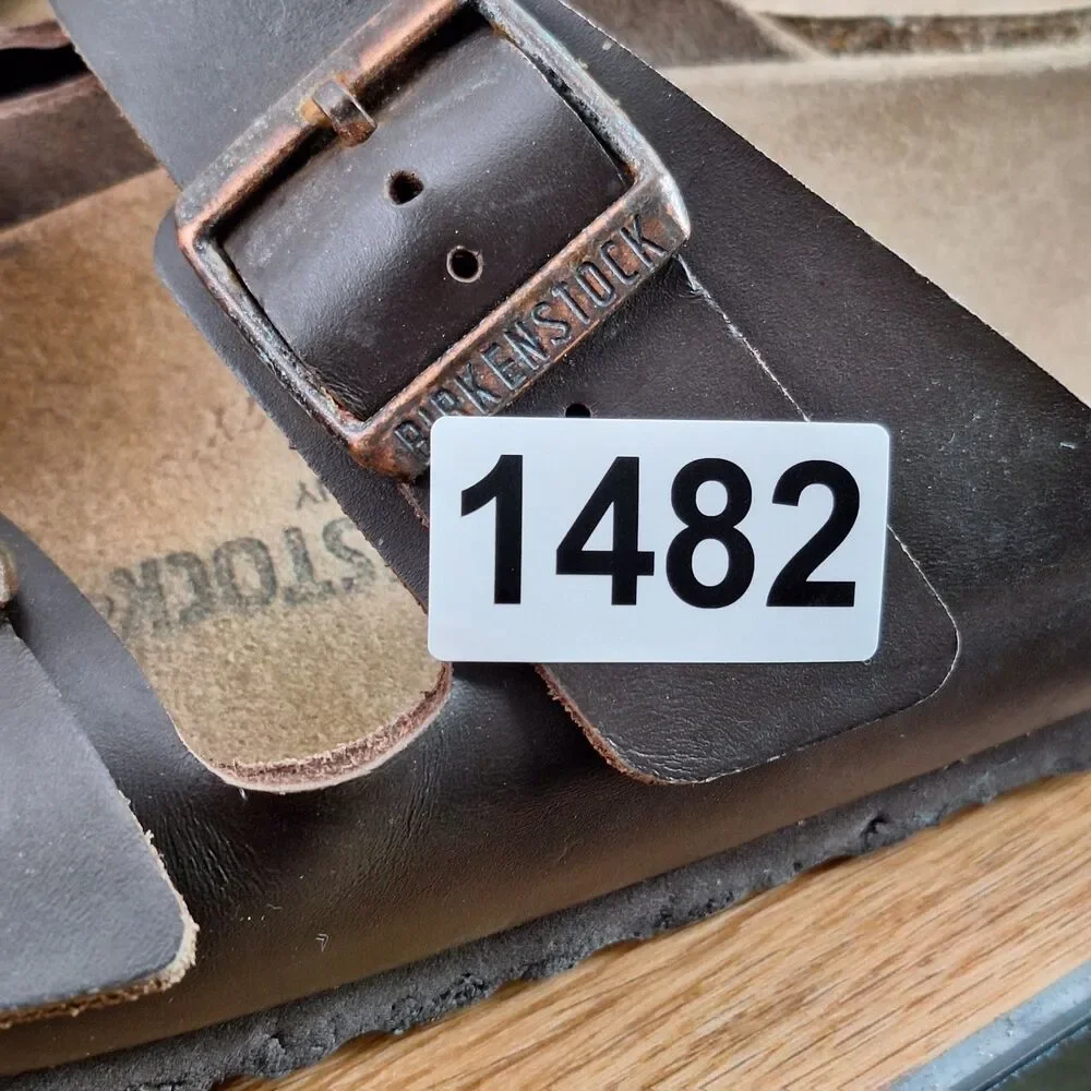 Birkenstock Arizona Birko-Flor Sandals.  Germany 41 men 8 women 10 dark brown